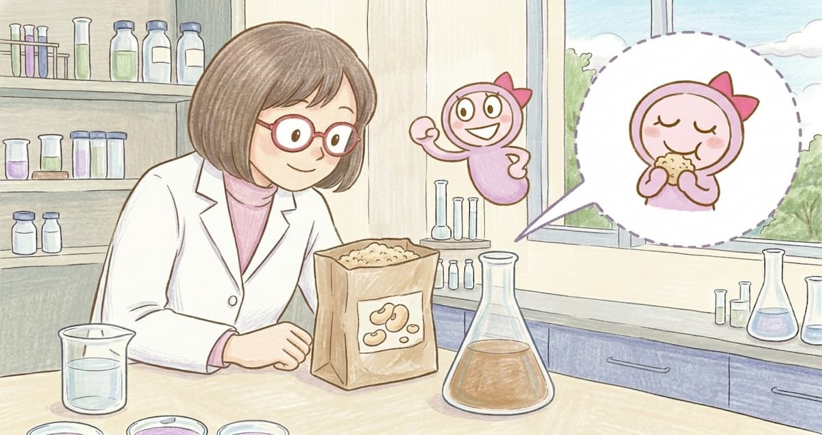 おからを手にするDr.リラ子